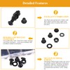 150 Pieces M6 Screws Nuts Washers Set Black, Sutemribor M6