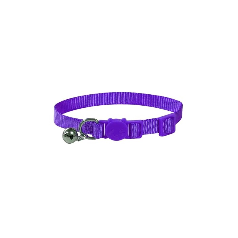 Vibrant Soft Nylon Kitten/Cat Collar with Bell and Safety Release
