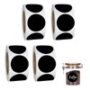 AWOCAN 600PCS Round Chalkboard Labels Reusable Storage Labels for Jars/Spice/Organize