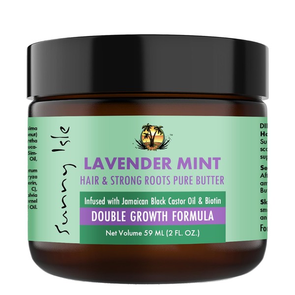 Sunny Isle Lavender Mint Hair and Strong Roots Butter 2oz