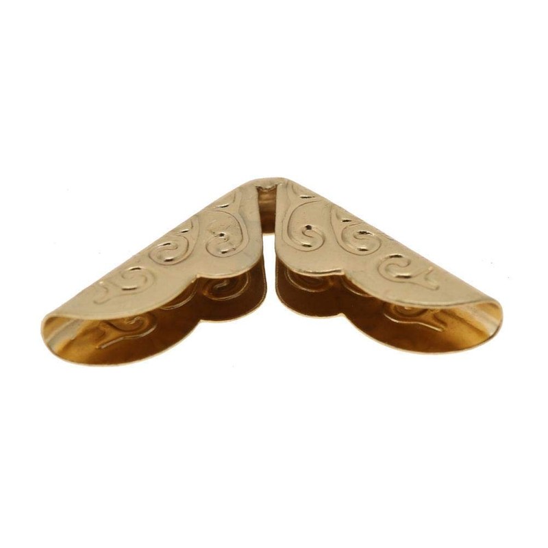 50Pcs C086 Brass Scrapbooking Photo Mounting Corners, Book Albums Menus