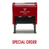 Special Order Self Inking Rubber Stamp (Red Ink) - Medium