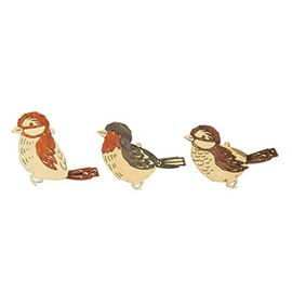 Tree ornaments bird, set of 6