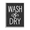 Stupell Industries Wash and Dry Vintage Cleaning Phrase Kitchen Laundry,