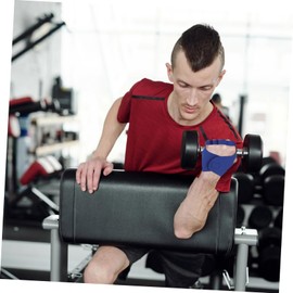 Totority 1 Pair Weightlifting Palm Protectors Lightweight Nonslip Sports Gloves with Wrist Straps for Gym Use for Weightlifting Cycling Skateboarding and Outdoor Activities