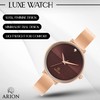 Arion Women’s Analog Quartz Watch 32mm Rose Gold-Painted Brass Strap