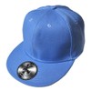Underground Kulture Plain Sky Blue Flat Peak Fitted Baseball Cap