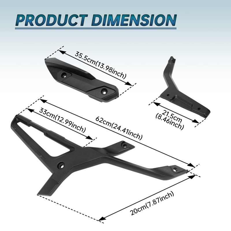 CPOWACE Aluminum Saddlebag Rack Support Brackets kit Compatible with Can-Am