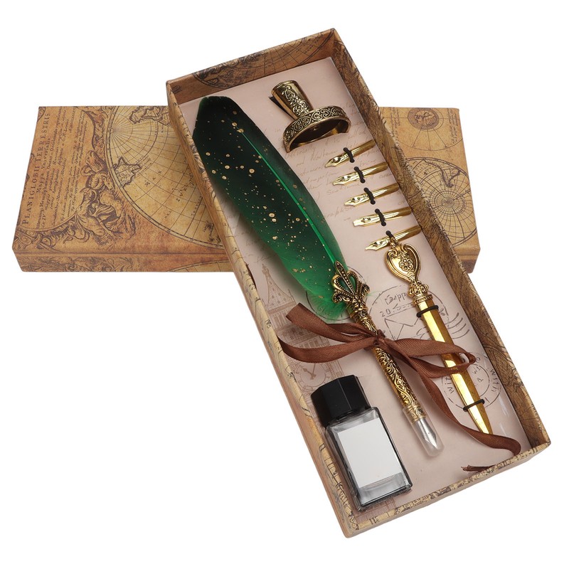 Quill Pen Set Retro Elegant Exquisite Smoothing Writing Multiple Replacement