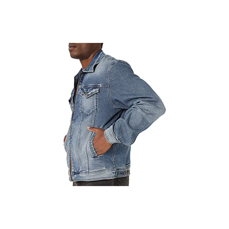 Rock & Republic Men's Jacket, Blue Denim, Small