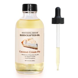 Soothing House Coconut Creme Pie Body Oil - Premium Gourmand Body Moistruzier For Soft, Glowing Skin with Almond & Jojoba Oil (4 fl oz)