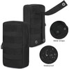 2 Pcs Molle Pouches Tactical Waterproof EDC Bag Small Military