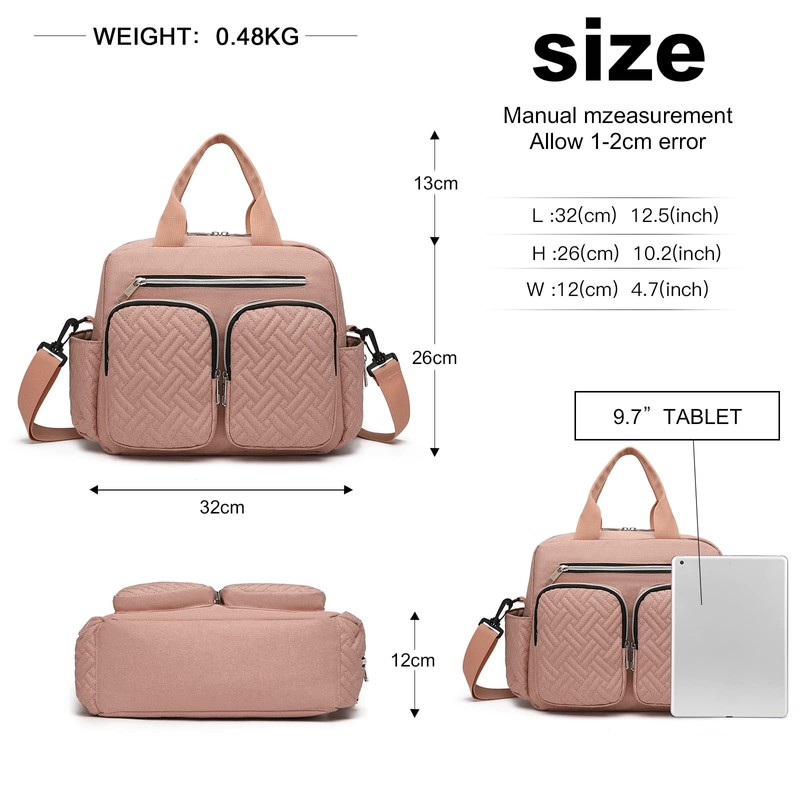 Kono Baby Changing Bag Weekender Travel Nappy Tote for Mom