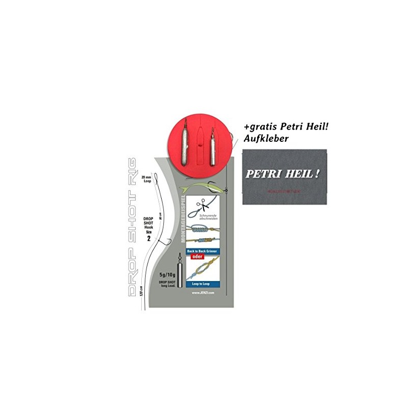 blntackle76 Jenzi Drop-Shot Leader Kit + Free Petri Heil! Sticker