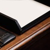 Dacasso Leather Front-Load Letter Tray, Black