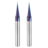 uxcell 2 Pcs 15 Degree V Groove Engraving Router Bit