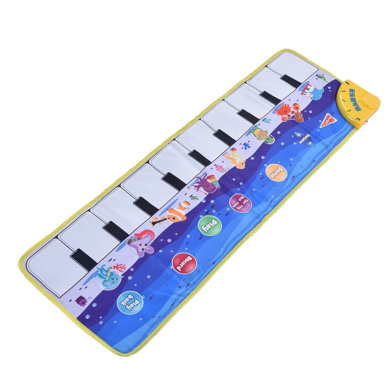 Kids Piano Mat Collapsible Soft Cloth Lighting Musical Dance Floor