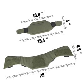 Tactical Neck Guard Collar Protector for Tactical Vest Hunting Gear Accessory Universal Neck Collar for Jpc AVS Fcsk Cpc (RG)