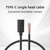 GINTOOYUN 2PCS 2Pin Extension Cable USB C Female Plug Bare