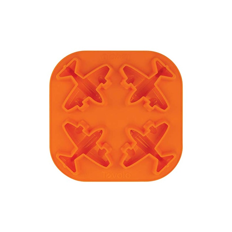 Tovolo Bandeja para cubitos de hielo de avión, silicona flexible,
