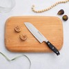 Henckels Forged Premio Hollow Edge Santoku Knife, 7-inch, Black/Stainless Steel