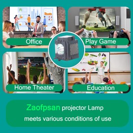 Zaofpsan 915P049010 A+ Quality Replacement TV Lamp for Mitsubishi WD-Y57 WD-Y65 WD-52631 WD-57731 WD-57732 WD-65731 WD-65732 TV Bulb with Housing