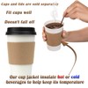 FMP Brands 100 Pack Coffee Sleeves for 8 oz Coffee