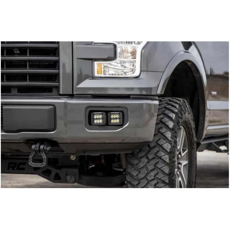 xglow Fit 15-17 Ford F150 Cube Dual Fog LED Light