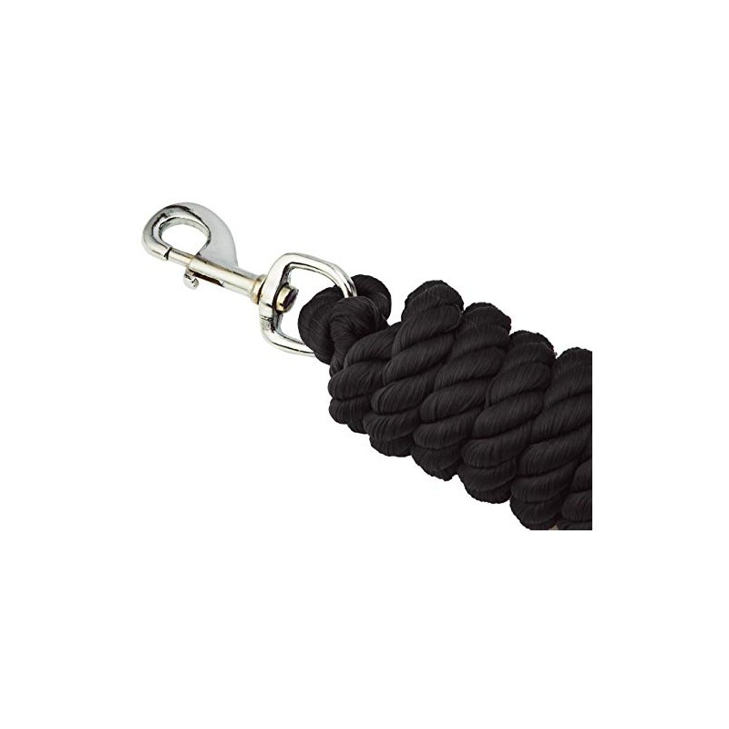 Mark Todd Deluxe Padded Headcollar With Lead Rope Full Black