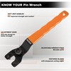 KSEIBI 689048 Universal Adjustable Pin Angle Grinder Wrench for Flange