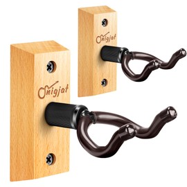 SNIGJAT Ukulele Wall Mount Hanger, 2 Pack Classical Black Walnut U-Shaped Ukulele Holder Hook for Violin Mandolin Banjo Pineapple Soprano Tenor Baritone