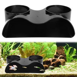 Vidoxdu Aquarium Cave, Fish Tank Caves for Hiding, Aquarium Underground Tunnel Cave, Fish Tank Decorations, Dual Opening Fish Cave Design for Community Fish Tanks, Shrimp Farms and Reptile Farms