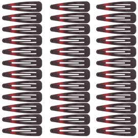 Zac's Alter Ego Set of 36 Large 7cm Metal Sleepy Clips/Snap Hair Clips - Variety of Colours