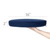 Shinnwa Round Chair Pad, Dual-Layer Memory Foam Round Seat Cushion