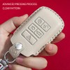 ontto Leather Car Key Fob Cover Keyring for Land Rover