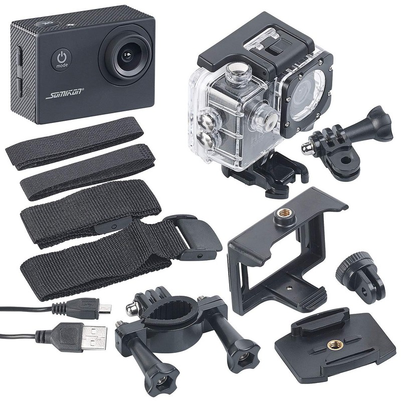 Somikon Action Cam: HD Action Cam DV-1212 V2 with Underwater