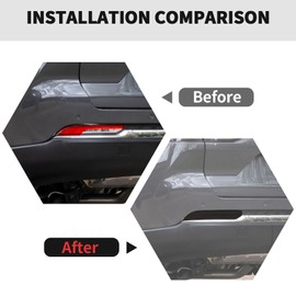 RT-TCZ Smoked Black Rear Fog Light Lamp Trim Cover Decoration Exterior Accessories for Jeep Grand Cherokee 2022 2023 2024 2025