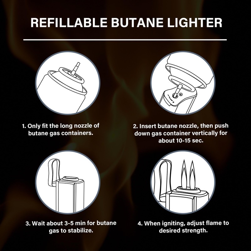 Visol Buffalo Quad Flame Lighter (Shipped Without Butane)