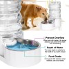 RIZZARI 6L White Pet Water Dispenser for Cats and Dogs