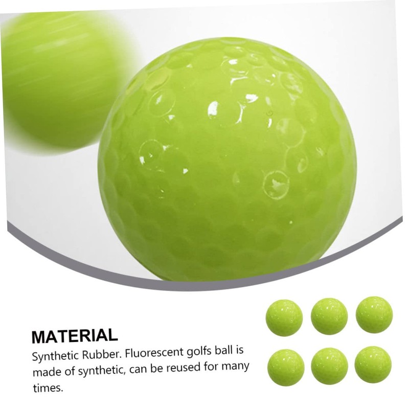 SUPVOX 6pcs Golf Training Balls Bulk Balls Light Absorption for