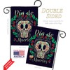 Ornament Collection Dia de Muertos Skeleton Garden Flag 2pcs Pack