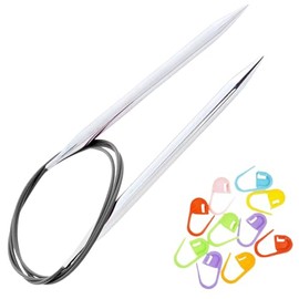 KnitPro Nova Circular Knitting Needles 16 inch, Size 10 (40cm, 6.00mm) with 10 Colorful Stitch Markers