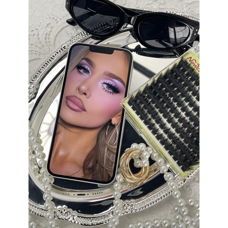 Fluff Cat Eye Lash Clusters Spikes Pre Mapped Eyelash Clusters