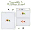 Multi-Functional Foldable Cutting Board with Measurement Markings, Non-Slip Surface &