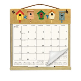 Wooden Refillable Calendar Holder Filled with a 2025 Calendar and Includes an Order Form Page for 2026-BIRDHOUSES