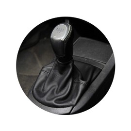 JPstraps - Gear Stick Gaiter Genuine Leather Black Compatible with Seat Ibiza IV (2002-2009)