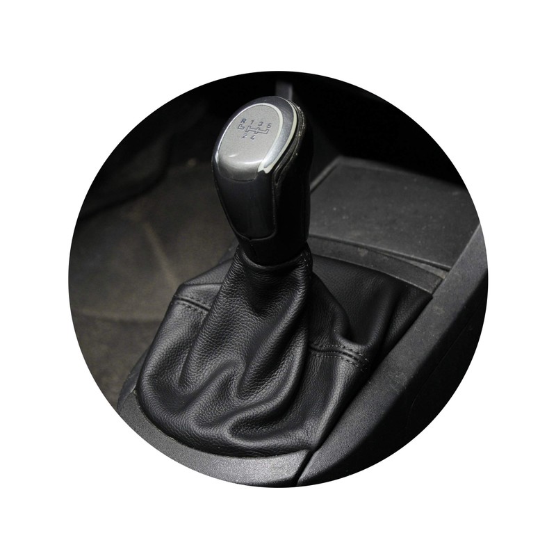 JPstraps - Gear Stick Gaiter Genuine Leather Black Compatible with