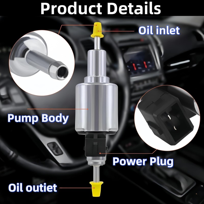 Diesel Heater Oil Fuel Pump, 12V/24V 22ML Quieter Gas Air