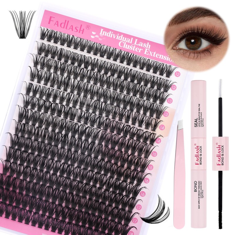 FADLASH DIY 50D Lash Extension Kit 0.07D Curl Individual Lashes