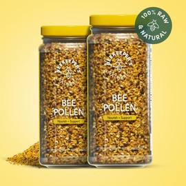 Bee Pollen Granules 2x – 100% Raw & Natural Superfood for Energy, Immune Support & Whole Body Wellness – Rich in Vitamin B, Minerals & Protein